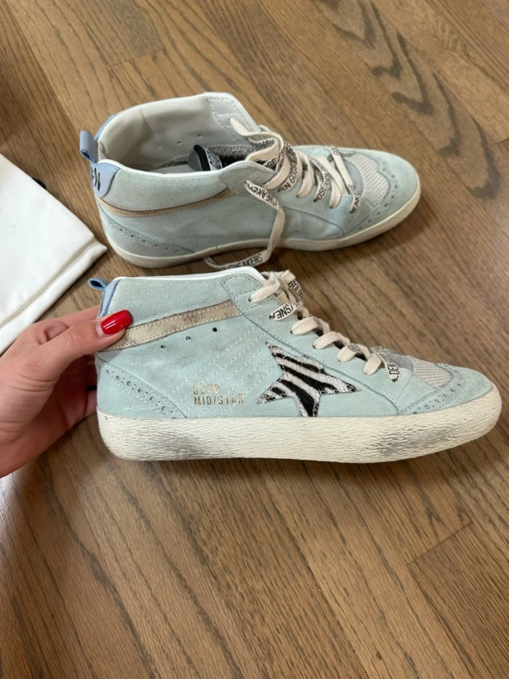 Golden goose midstar sneakers suede blue size 37 - Picture 4 of 7